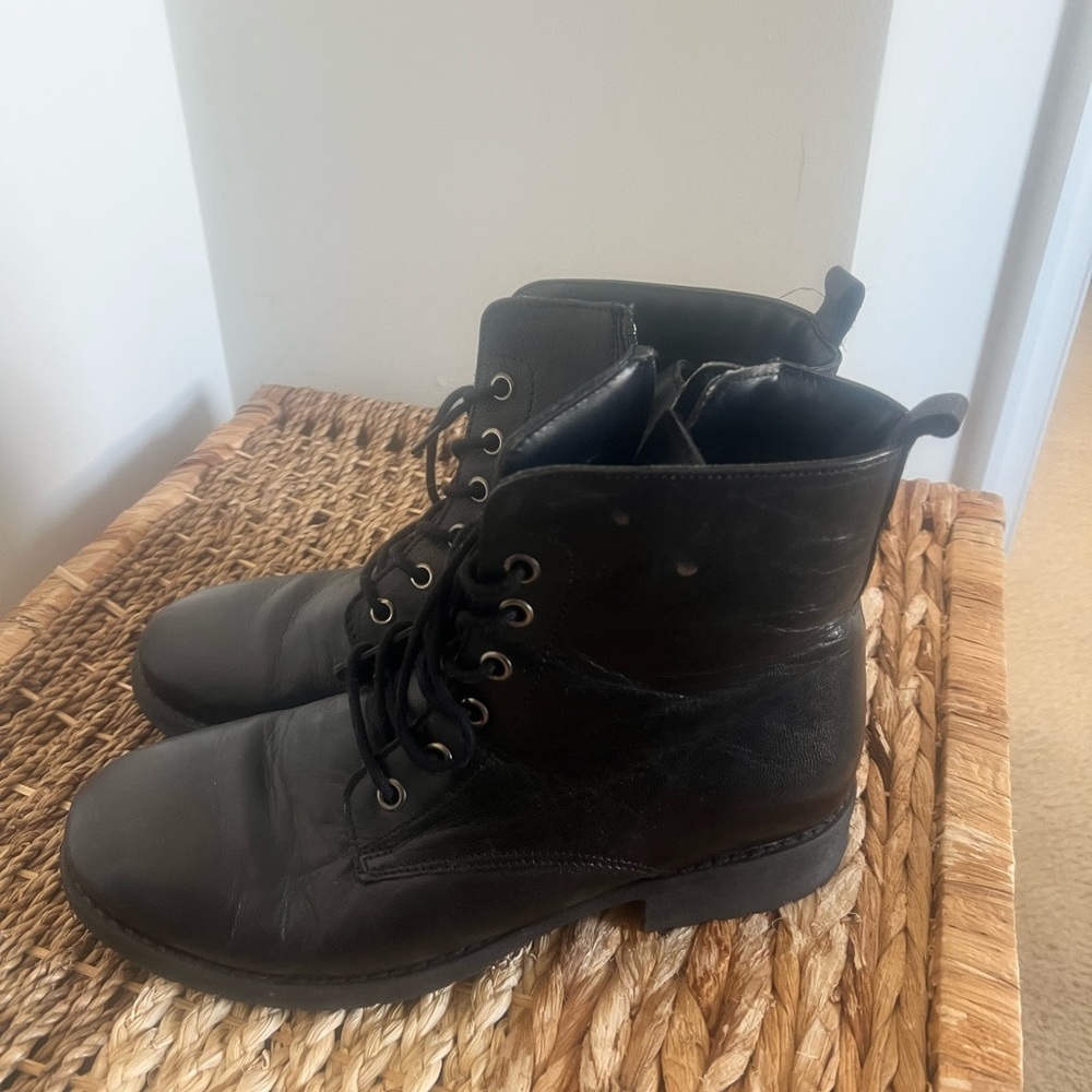Men's Black Leather Boots